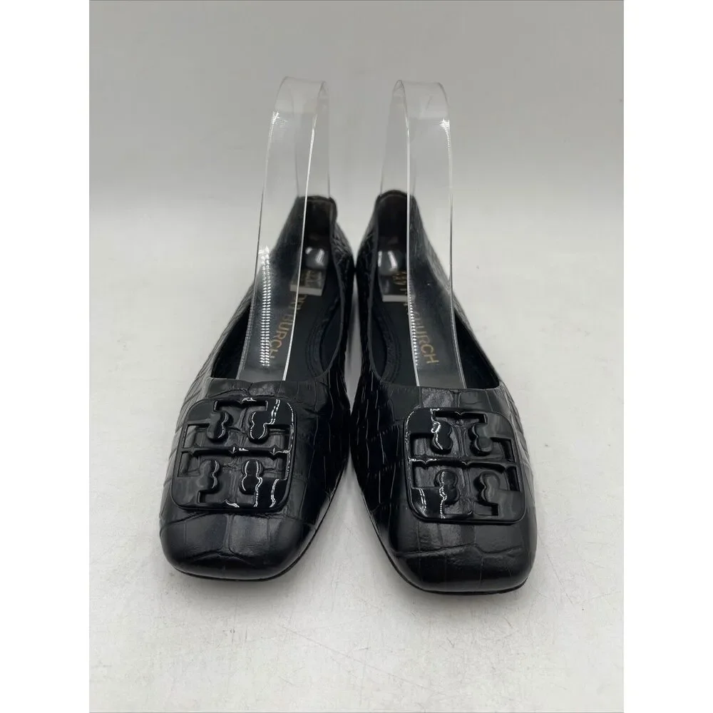 Women’s Tory Burch Georgia Ballet Flats Black Size 7M - Picture 2 of 5